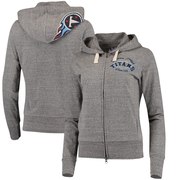 Add Tennessee Titans Touch by Alyssa Milano Women's Maverick Full-Zip Tri-Blend Hoodie - Gray To Your NFL Collection