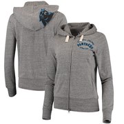 Add Carolina Panthers Touch by Alyssa Milano Women's Maverick Full-Zip Tri-Blend Hoodie - Gray To Your NFL Collection