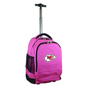 Kansas City Chiefs 19'' Premium Wheeled Backpack - Pink