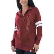 Add Arizona Cardinals Majestic Women's Athletic Tradition Full-Zip Hoodie - Heathered Cardinal To Your NFL Collection