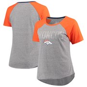 Add Denver Broncos Touch by Alyssa Milano Women's Plus Size Conference Tri-Blend T-Shirt – Gray/Orange To Your NFL Collection