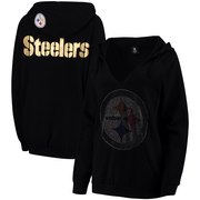 Add Pittsburgh Steelers Cuce Women's Aficionado Pullover Hoodie – Black To Your NFL Collection