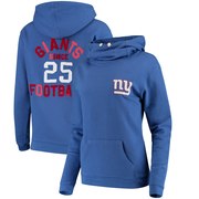 Add New York Giants Junk Food Women's Throwback Sunday Funnel Neck Pullover Hoodie – Royal To Your NFL Collection