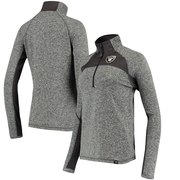 Add Oakland Raiders NFL Pro Line by Fanatics Branded Women's Static Quarter-Zip Jacket - Heathered Charcoal/Charcoal To Your NFL Collection