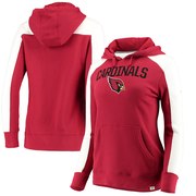 Add Arizona Cardinals NFL Pro Line by Fanatics Branded Women's Iconic Fleece Pullover Hoodie – Cardinal/White To Your NFL Collection