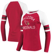 Add Arizona Cardinals NFL Pro Line by Fanatics Branded Women's Iconic Long Sleeve T-Shirt - Cardinal/White To Your NFL Collection