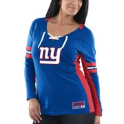 Add New York Giants Majestic Women's Winning Style Long Sleeve T-Shirt - Royal To Your NFL Collection