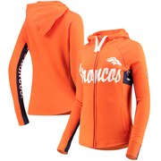 Add Denver Broncos Hands High Women's Rally Full-Zip Hoodie – Orange To Your NFL Collection