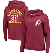 Add Washington Redskins Junk Food Women's Throwback Sunday Funnel Neck Pullover Hoodie – Burgundy To Your NFL Collection