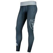 Add Oakland Raiders Women's Team Color Marble Wordmark Leggings - Black To Your NFL Collection