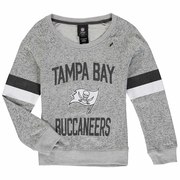 Add Tampa Bay Buccaneers Girls Youth My City Boat Neck Pullover Sweatshirt - Gray To Your NFL Collection