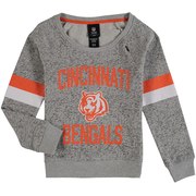 Add Cincinnati Bengals Girls Youth My City Boat Neck Pullover Sweatshirt - Gray To Your NFL Collection