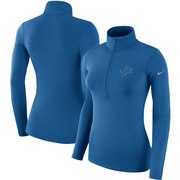Add Detroit Lions Nike Women's Team Logo Half-Zip Pullover Jacket - Blue To Your NFL Collection