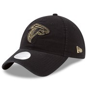 Add Atlanta Falcons New Era Women's Team Glisten 9TWENTY Adjustable Hat - Black To Your NFL Collection