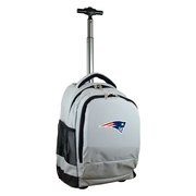 New England Patriots 19'' Premium Wheeled Backpack - Gray
