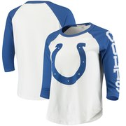 Add Indianapolis Colts Junk Food Women's Vintage 3/4-Sleeve Raglan T-Shirt - White/Royal To Your NFL Collection