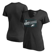 Add Carson Wentz Philadelphia Eagles NFL Pro Line Women's Wentzylvania T-Shirt - Black To Your NFL Collection