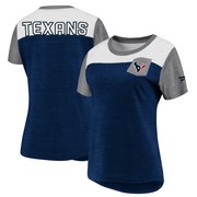 Add Houston Texans NFL Pro Line by Fanatics Branded Women's Iconic Pocket Tri-Blend T-Shirt – Navy/Heathered Gray To Your NFL Collection