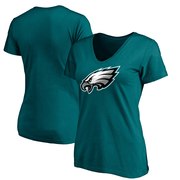 Add Philadelphia Eagles NFL Pro Line Women's Primary Logo V-Neck T-Shirt - Midnight Green To Your NFL Collection