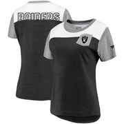 Add Oakland Raiders NFL Pro Line by Fanatics Branded Women's Iconic Pocket Tri-Blend T-Shirt – Black/Heathered Gray To Your NFL Collection