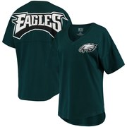 Add Philadelphia Eagles NFL Pro Line by Fanatics Branded Women's Spirit Jersey Goal Line V-Neck T-Shirt - Midnight Green To Your NFL Collection