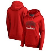 Add Tampa Bay Buccaneers NFL Pro Line by Fanatics Branded Women's Victory Script Plus Size Pullover Hoodie - Red To Your NFL Collection