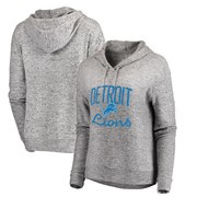 Add Detroit Lions NFL Pro Line by Fanatics Branded Women's Cozy Steadfast Pullover Hoodie – Heathered Gray To Your NFL Collection