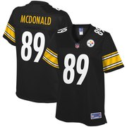 Add Vance McDonald Pittsburgh Steelers NFL Pro Line Women's Team Color Player Jersey – Black To Your NFL Collection