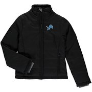 Add Detroit Lions Girls Youth Cheer Squad Ultra Lite Full-Zip Jacket - Black To Your NFL Collection