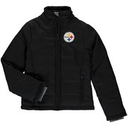Add Pittsburgh Steelers Girls Youth Cheer Squad Ultra Lite Full-Zip Jacket - Black To Your NFL Collection