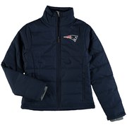 Add New England Patriots Girls Youth Cheer Squad Ultra Lite Full-Zip Jacket - Navy To Your NFL Collection