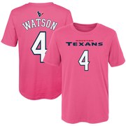 Deshaun Watson Houston Texans Girls Preschool Player Mainliner Name & Number T-Shirt – Pink