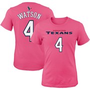 Deshaun Watson Houston Texans Girls Youth Player Mainliner Name & Number T-Shirt – Pink