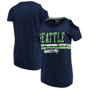 Add Seattle Seahawks G-III 4Her by Carl Banks Women's Clear the Bases Scoopneck T-Shirt – College Navy To Your NFL Collection