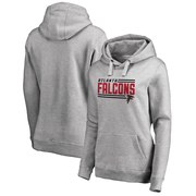 Add Atlanta Falcons NFL Pro Line by Fanatics Branded Women's Iconic Collection On Side Stripe Pullover Hoodie - Ash To Your NFL Collection