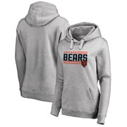 Add Chicago Bears NFL Pro Line by Fanatics Branded Women's Iconic Collection On Side Stripe Pullover Hoodie - Ash To Your NFL Collection