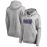 Add Baltimore Ravens NFL Pro Line by Fanatics Branded Women's Iconic Collection On Side Stripe Plus Size Pullover Hoodie - Ash To Your NFL Collection