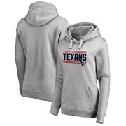 Add Houston Texans NFL Pro Line by Fanatics Branded Women's Iconic Collection On Side Stripe Plus Size Pullover Hoodie - Ash To Your NFL Collection