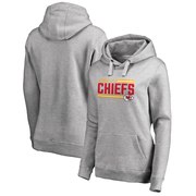 Add Kansas City Chiefs NFL Pro Line by Fanatics Branded Women's Iconic Collection On Side Stripe Plus Size Pullover Hoodie - Ash To Your NFL Collection