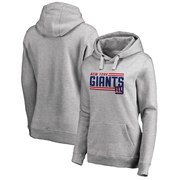 Add New York Giants NFL Pro Line by Fanatics Branded Women's Iconic Collection On Side Stripe Plus Size Pullover Hoodie - Ash To Your NFL Collection