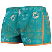 Add Miami Dolphins Women's Repeat Logo Running Shorts - Aqua To Your NFL Collection