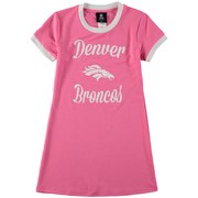 Add Denver Broncos Infant Yardline Ringer Tee Dress – Pink To Your NFL Collection