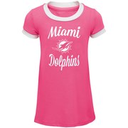 Add Miami Dolphins Girls Toddler Yardline Ringer Dress – Pink To Your NFL Collection