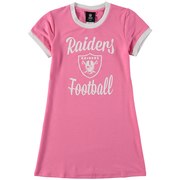 Add Oakland Raiders Girls Toddler Yardline Ringer Dress – Pink To Your NFL Collection