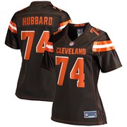 Add Chris Hubbard Cleveland Browns NFL Pro Line Women's Team Color Player Jersey – Brown To Your NFL Collection