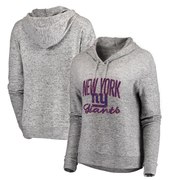 Add New York Giants NFL Pro Line by Fanatics Branded Women's Cozy Steadfast Pullover Hoodie – Heathered Gray To Your NFL Collection