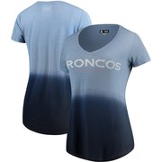 Add Denver Broncos 5th & Ocean by New Era Women's Dip Dye V-Neck T-Shirt – Navy To Your NFL Collection