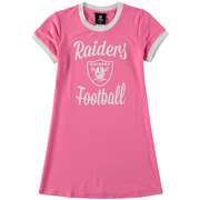 Add Oakland Raiders Infant Yardline Ringer Tee Dress – Pink To Your NFL Collection