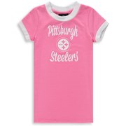 Add Pittsburgh Steelers Infant Yardline Ringer Tee Dress – Pink To Your NFL Collection