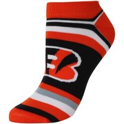 Add Cincinnati Bengals For Bare Feet Women's Lotta Stripe No Show Sock To Your NFL Collection